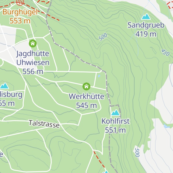 Map of Werkhütte