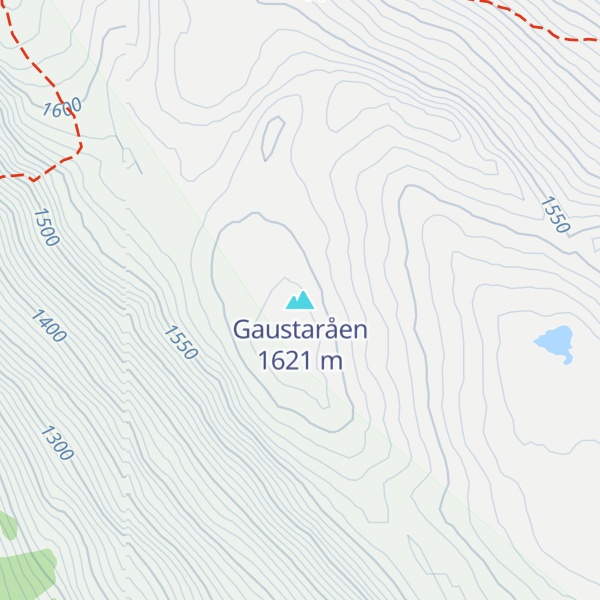 Map of Gaustaråen