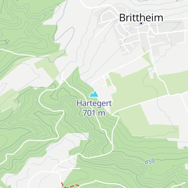 Map of Hartegert