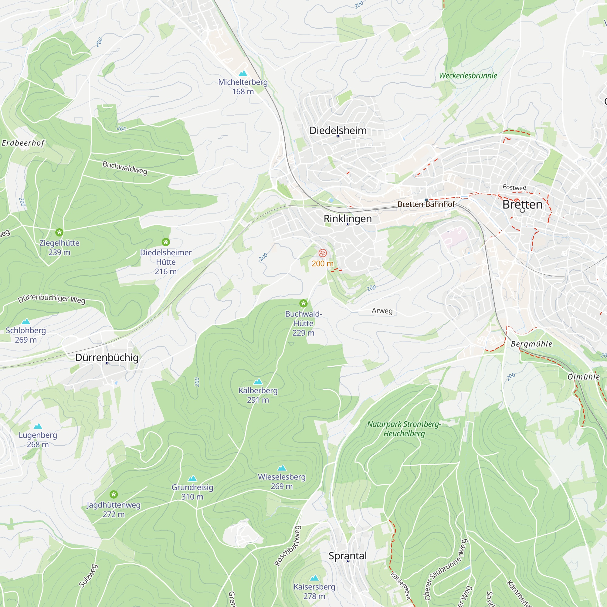 Buchwald-Hütte map