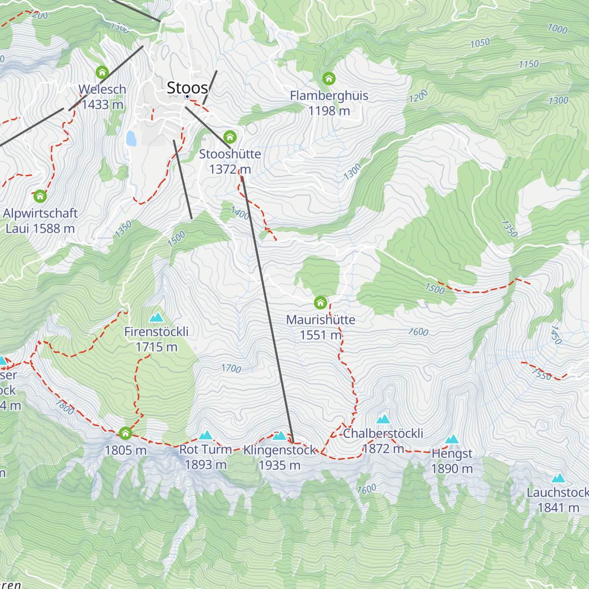 Metzg-Hütte map