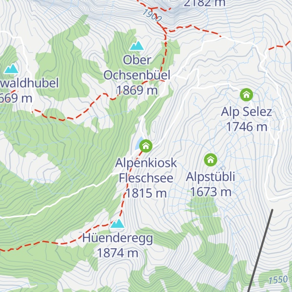 Map of Alpenkiosk Fleschsee