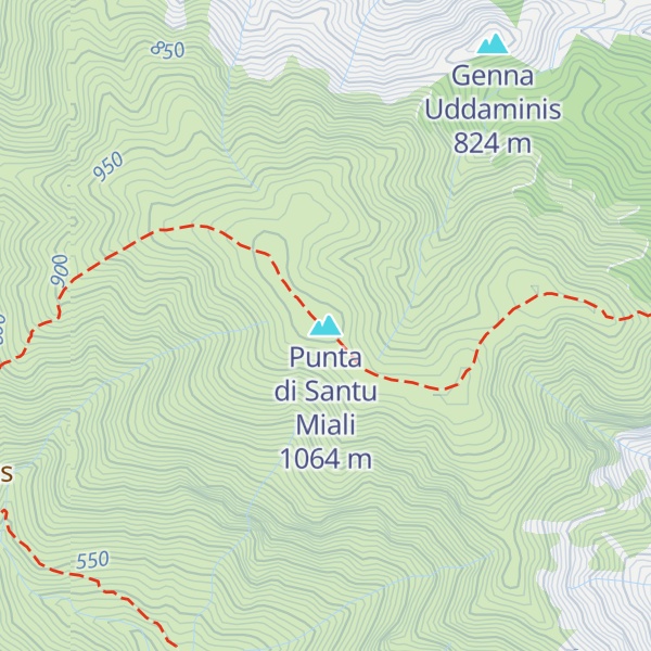 Map of Punta di Santu Miali