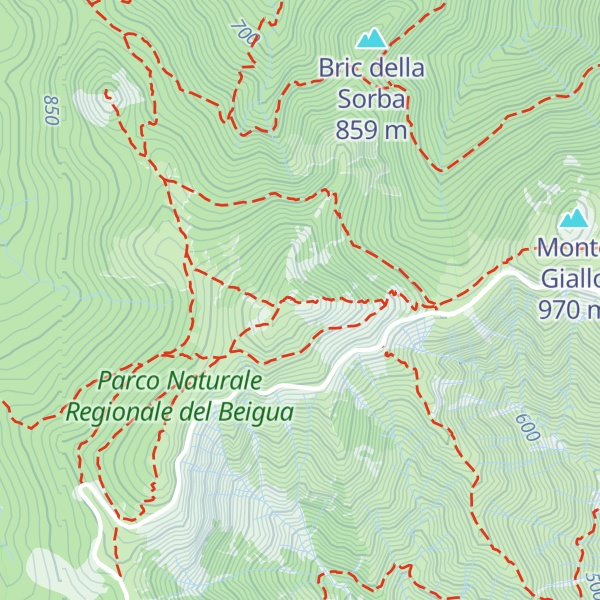 Map of Bric del Dente