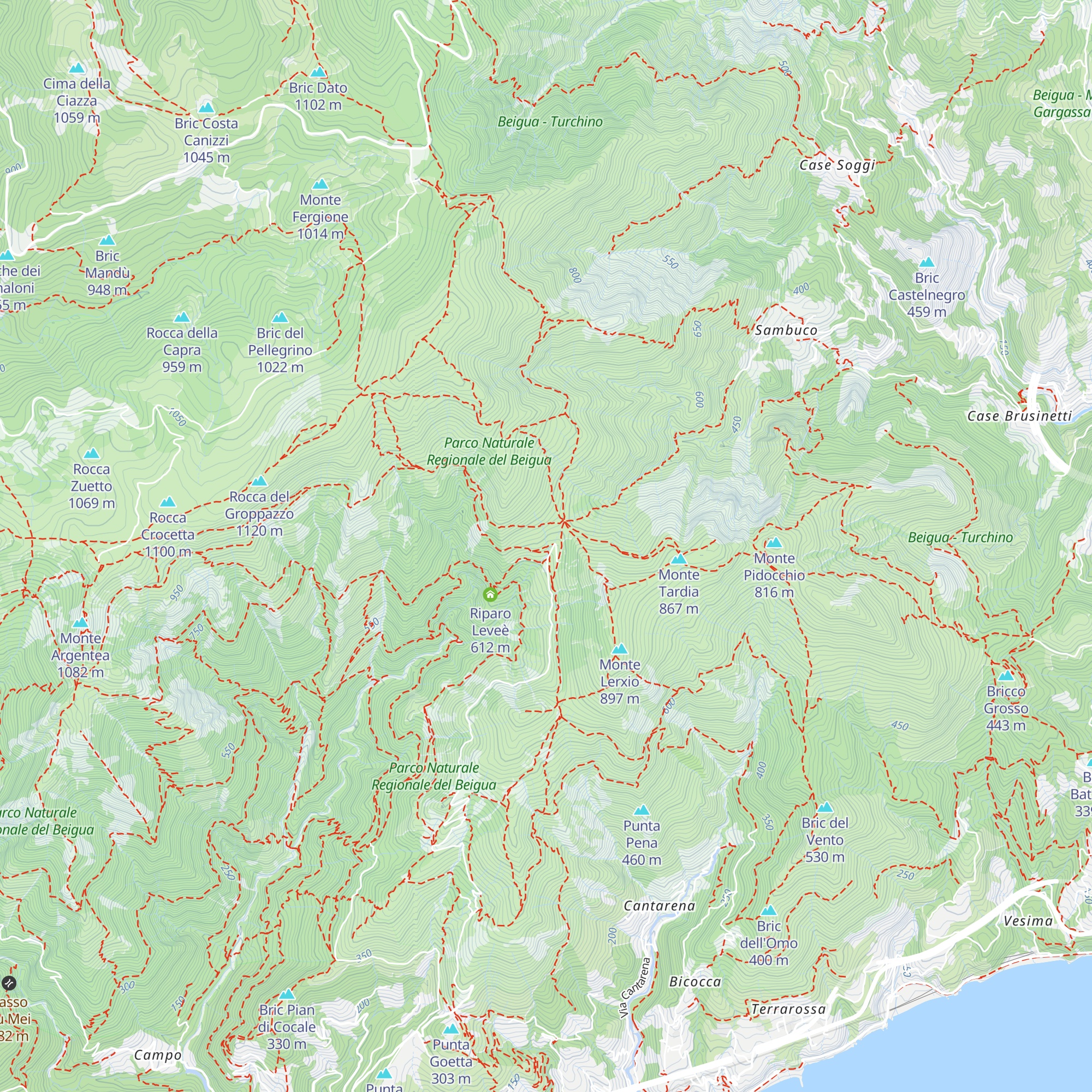 Rifugio Cà della Gava map
