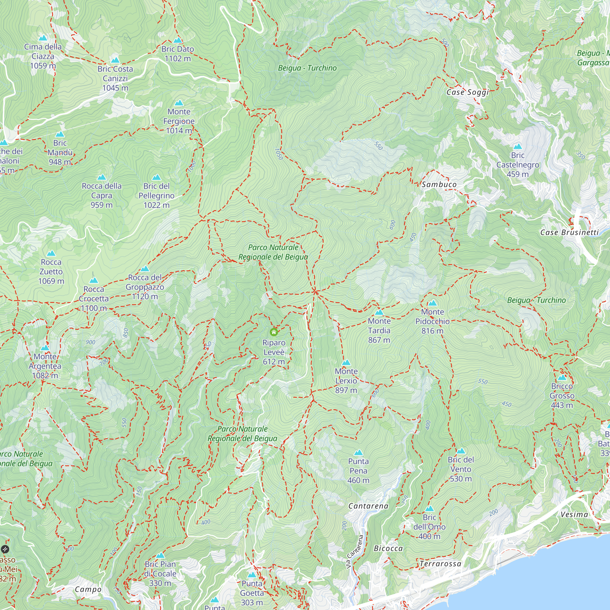 Rifugio Cà della Gava map