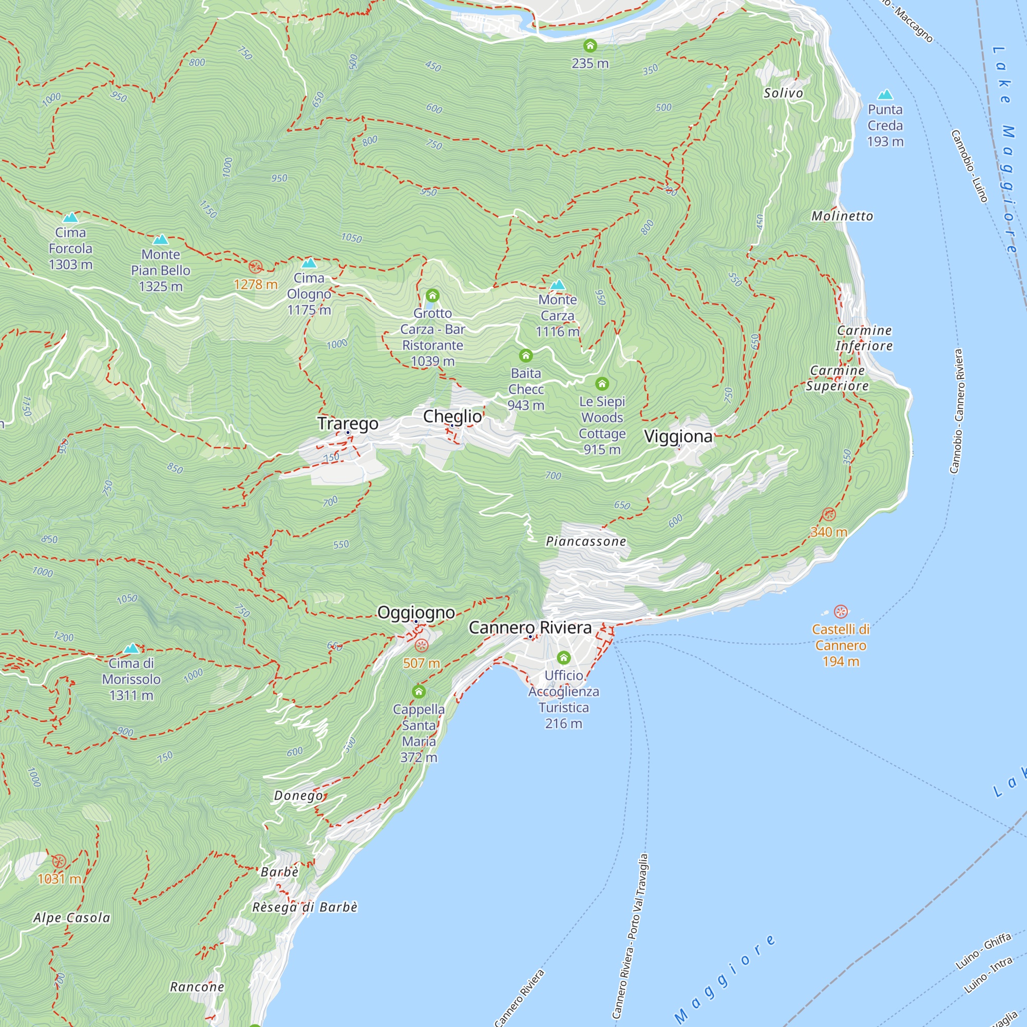 Baita Dora map