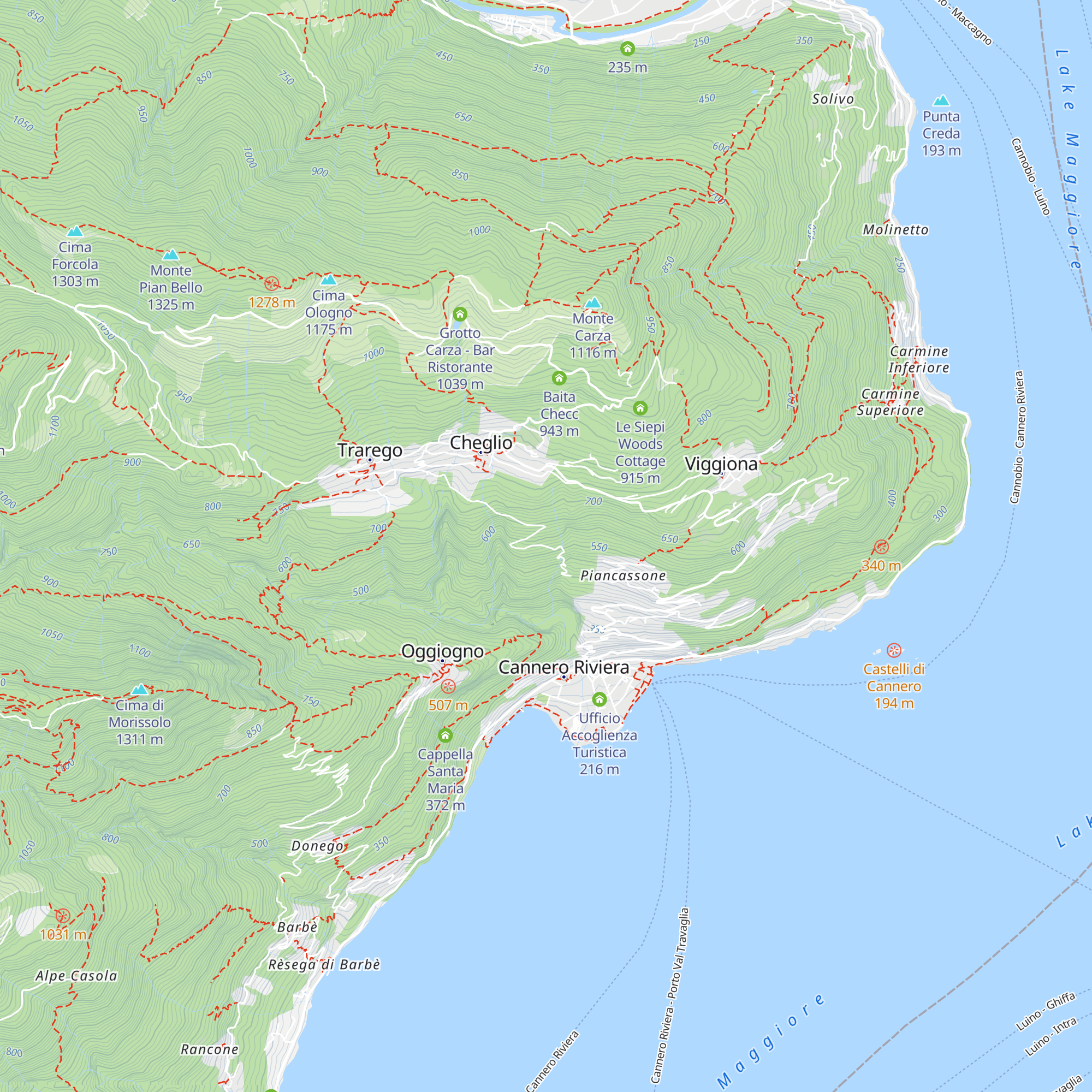 Baita Dora map