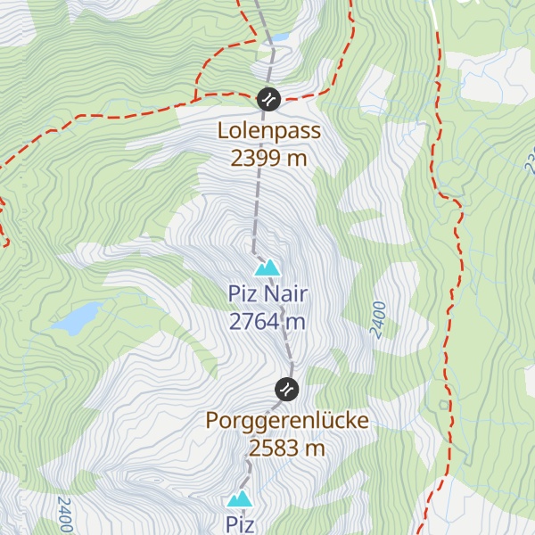Map of Piz Nair