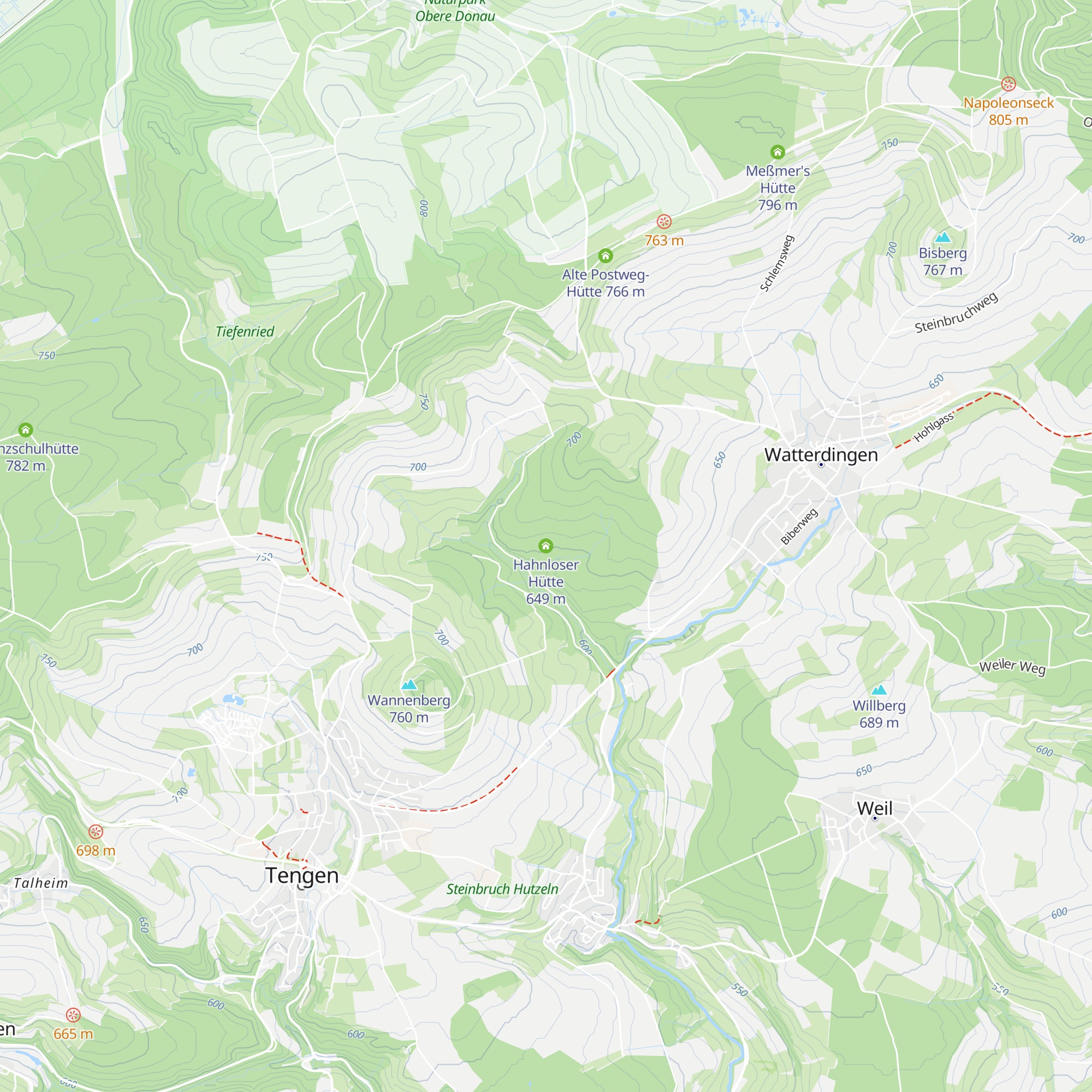 Hahnloser Hütte map