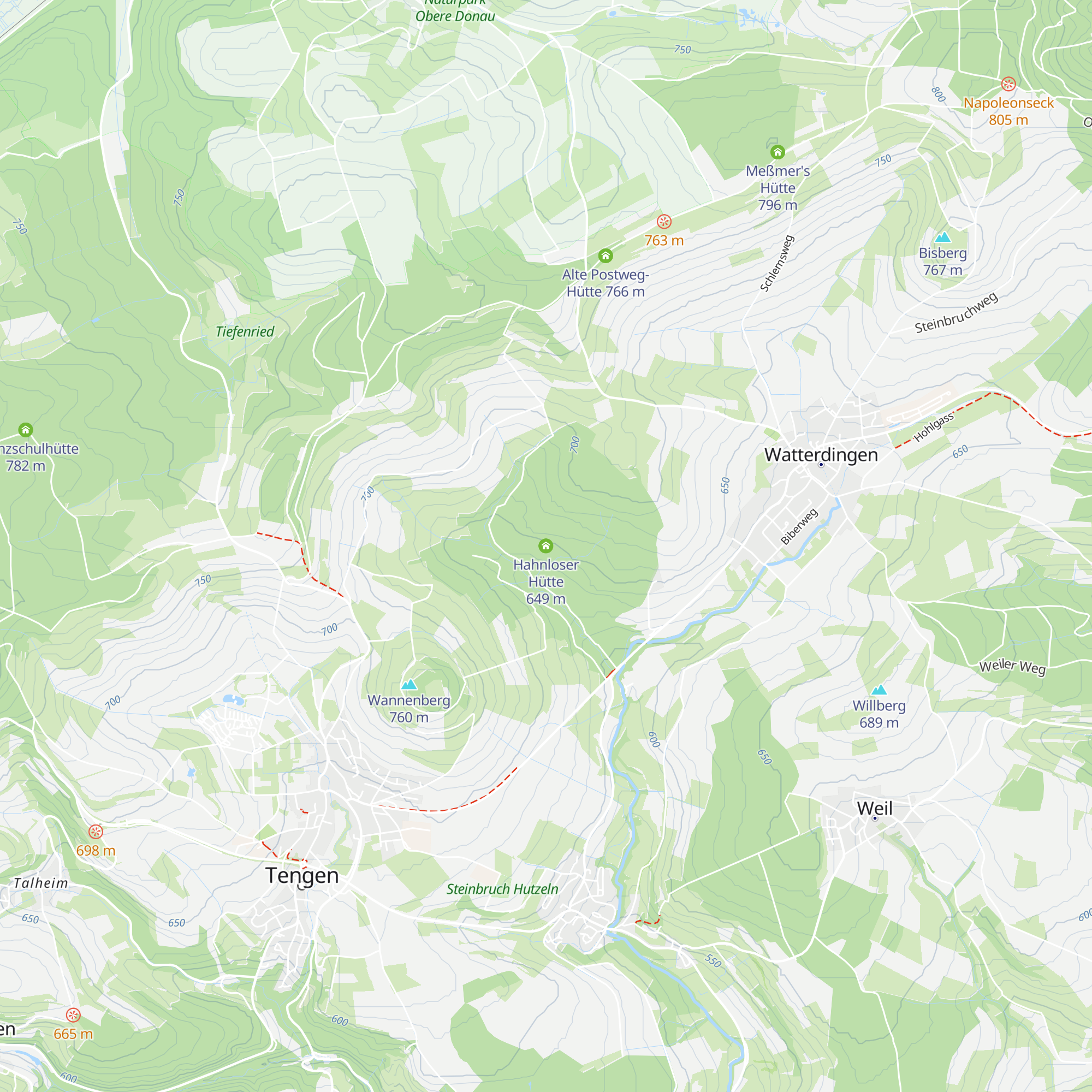 Hahnloser Hütte map