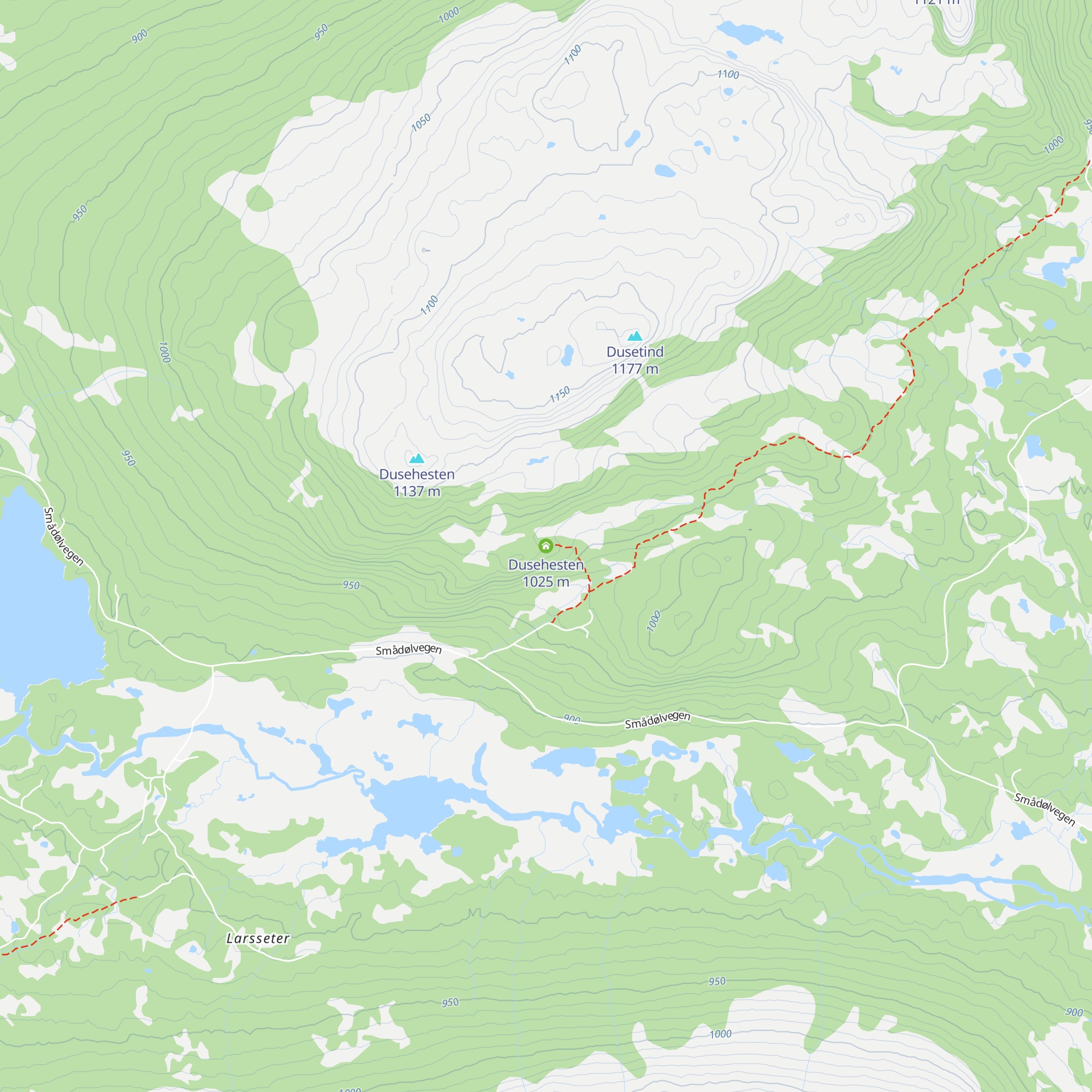 Dusehesten map