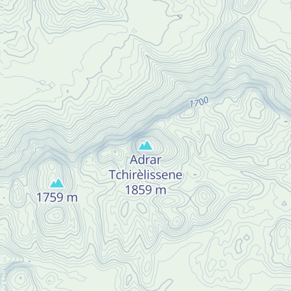 Map of Adrar Tchirèlissene