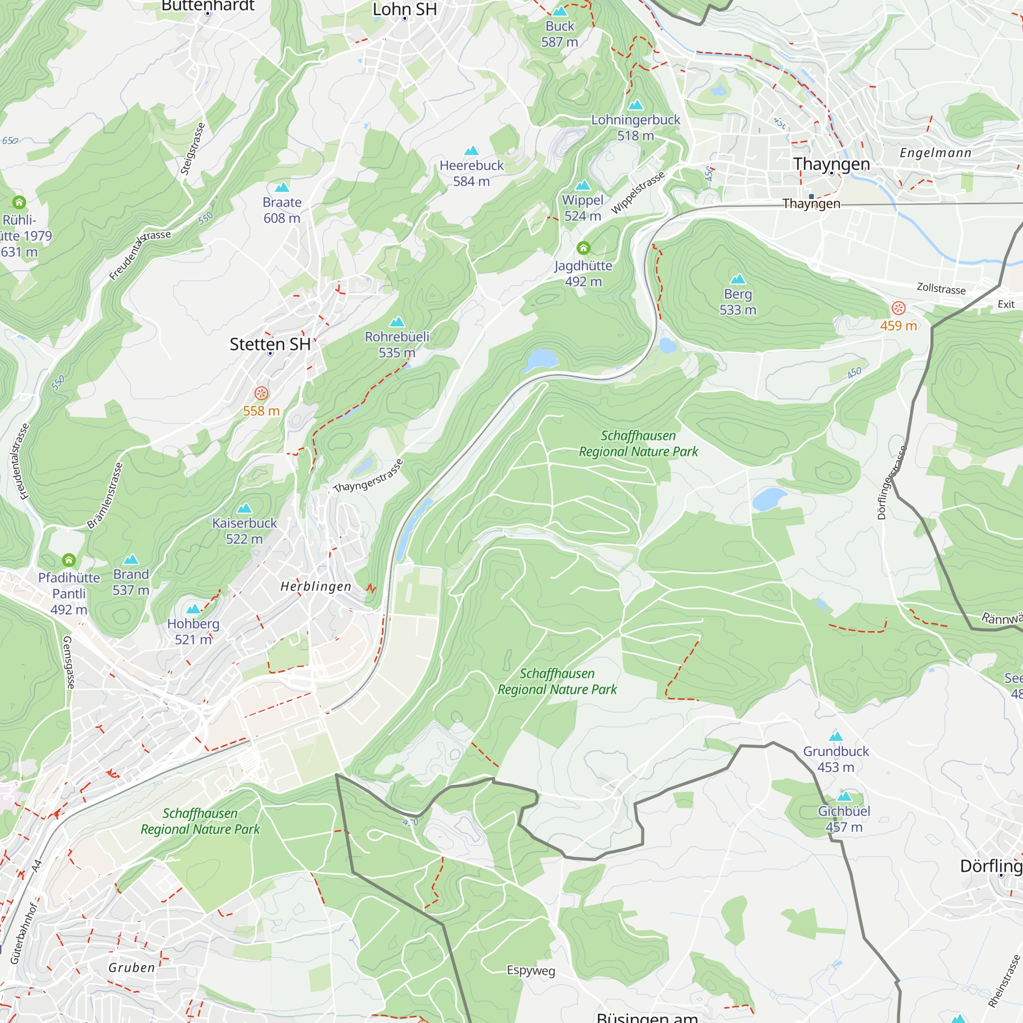 Wegenbachhütte map