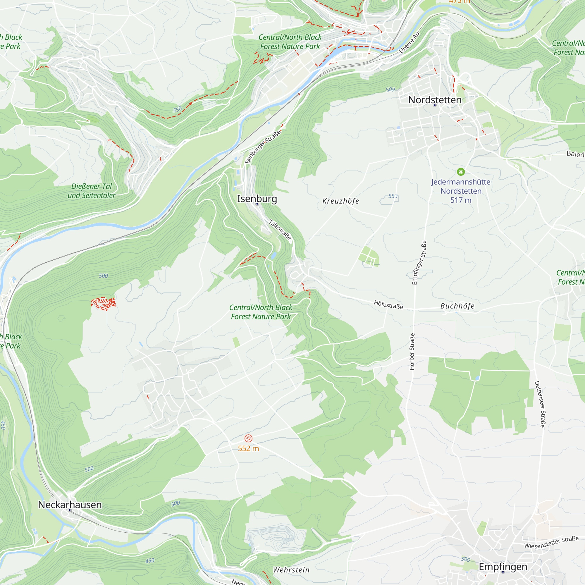 Hütte ehem. Burg map