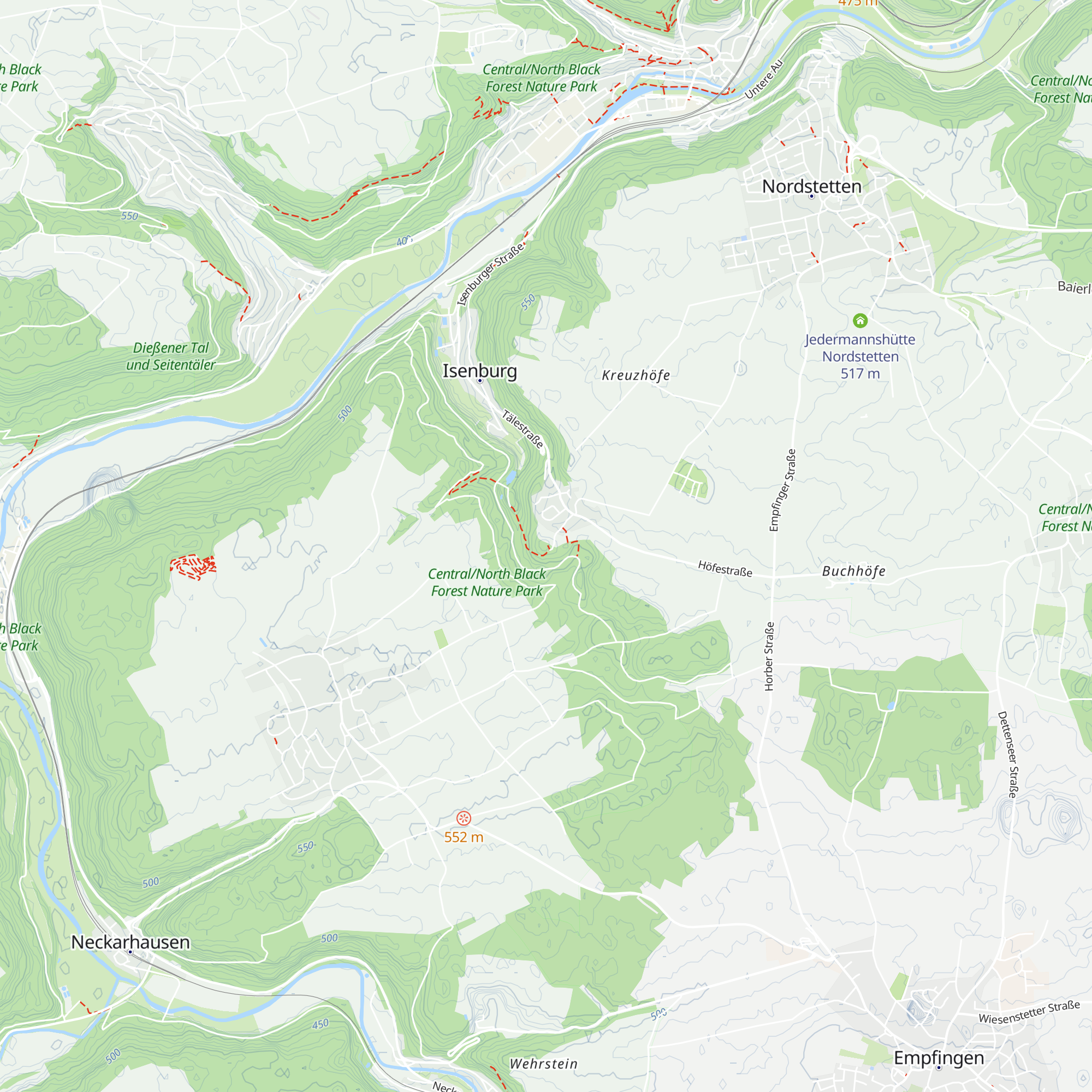 Hütte ehem. Burg map