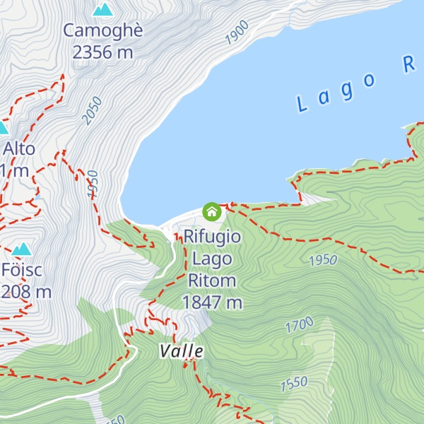 Map of Rifugio Lago Ritom