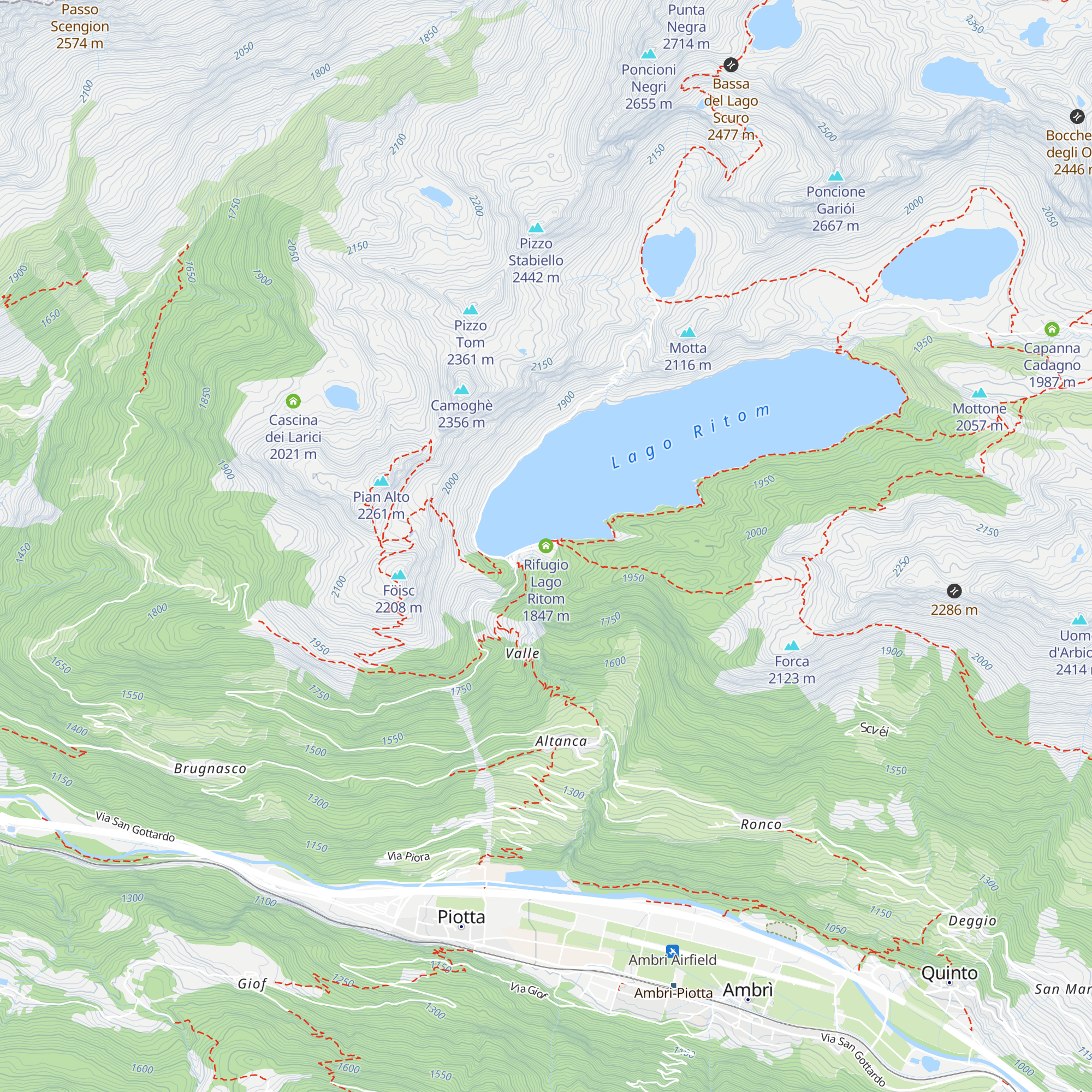 Rifugio Lago Ritom map