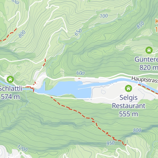 Map of Flüchtlingsunterkunft Grünenwald
