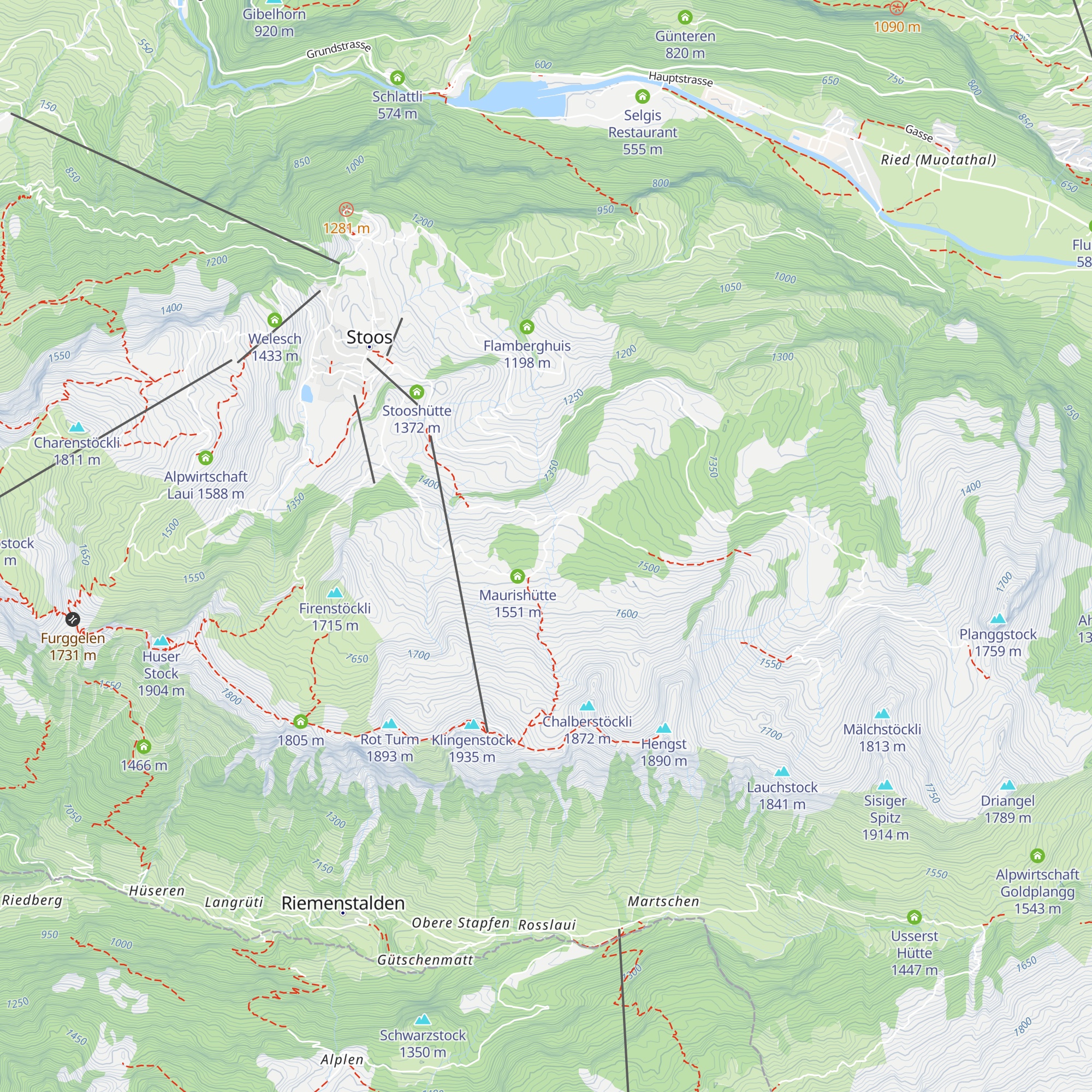 Klein Egglishütte map