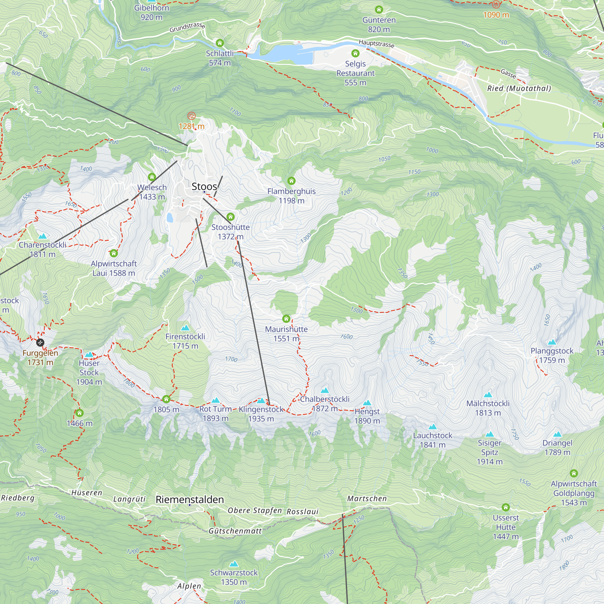 Klein Egglishütte map