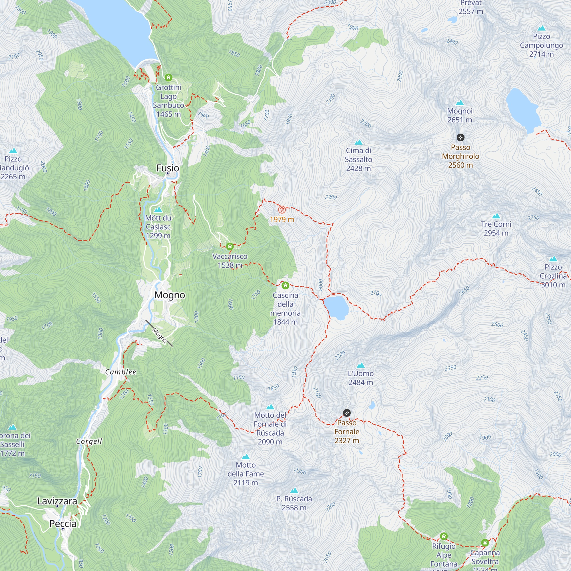 Cascina della memoria map