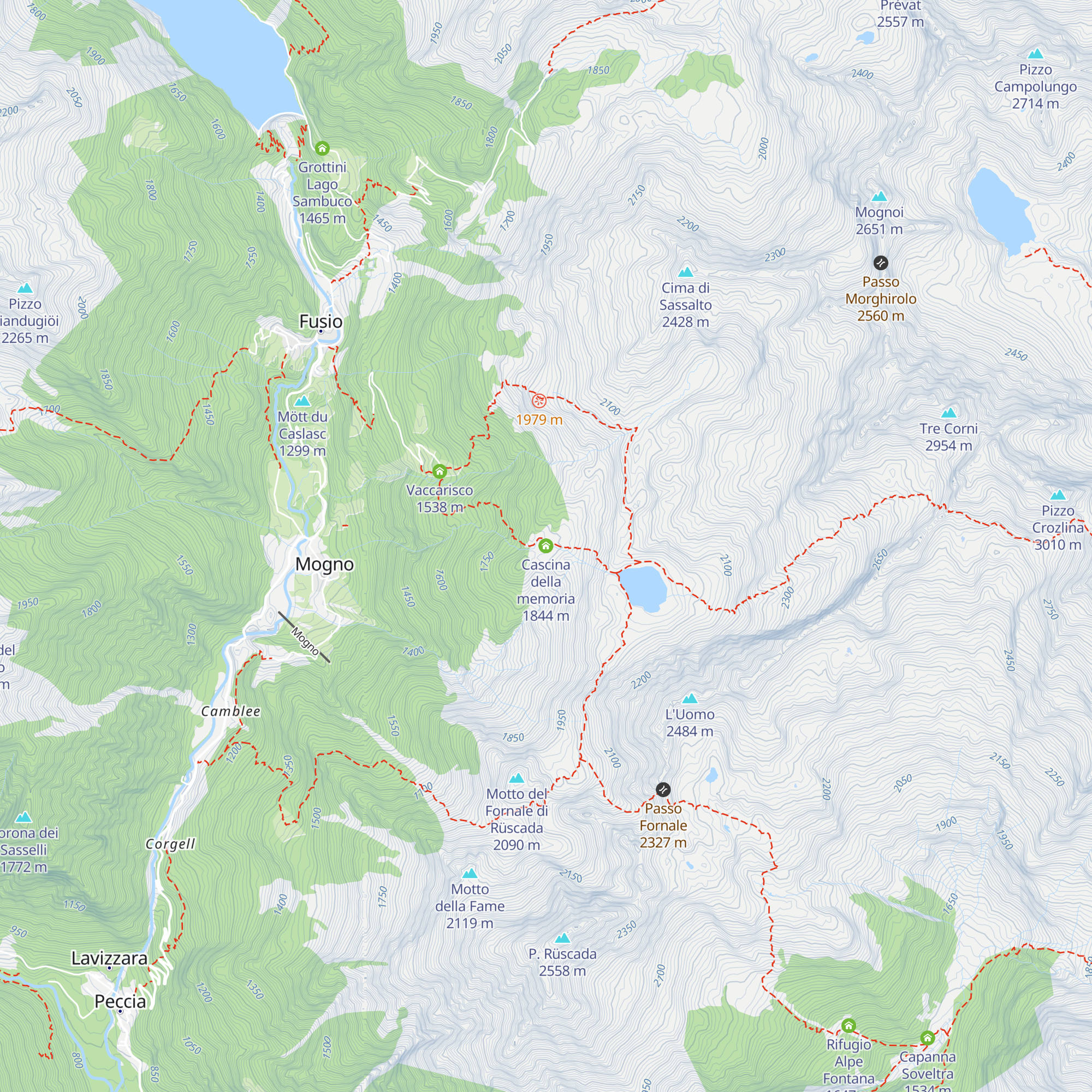 Cascina della memoria map