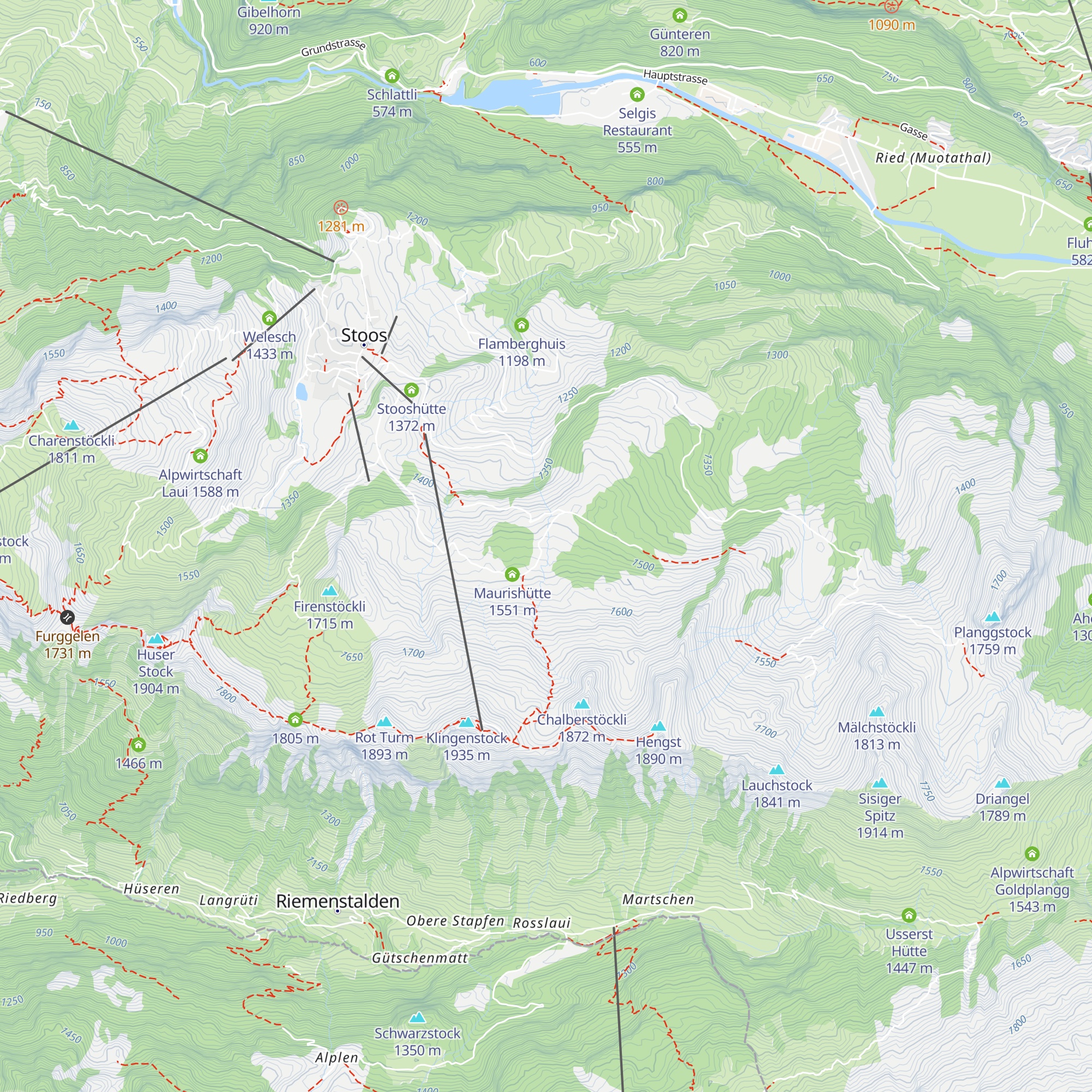 Büölhütte map