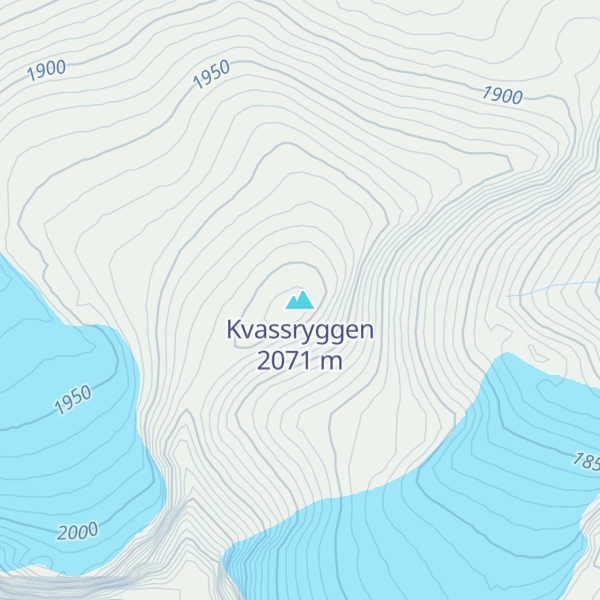Map of Kvassryggen