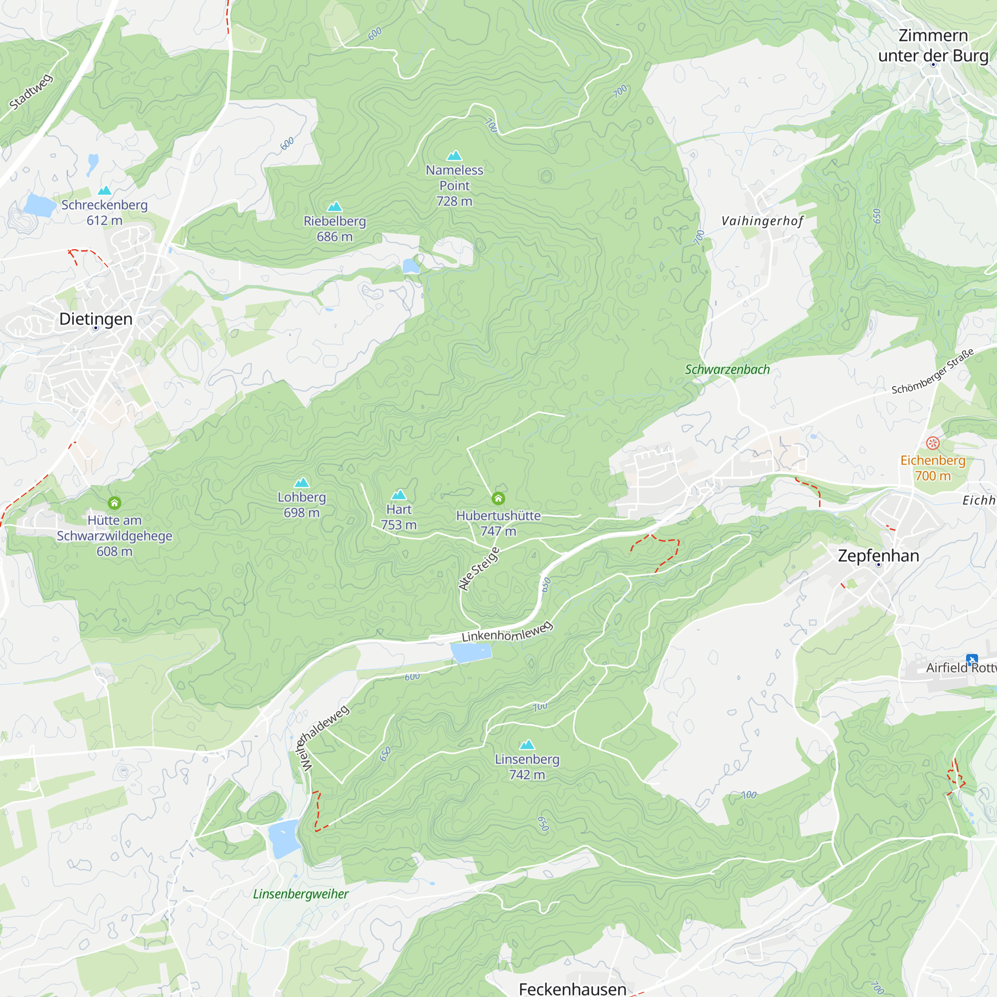 Hubertushütte map