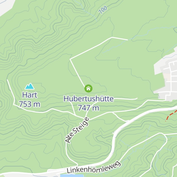 Map of Hubertushütte