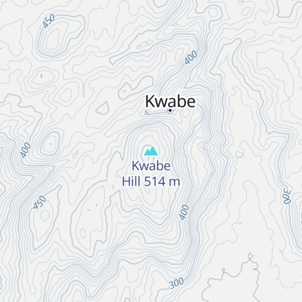 Map of Kwabe Hill