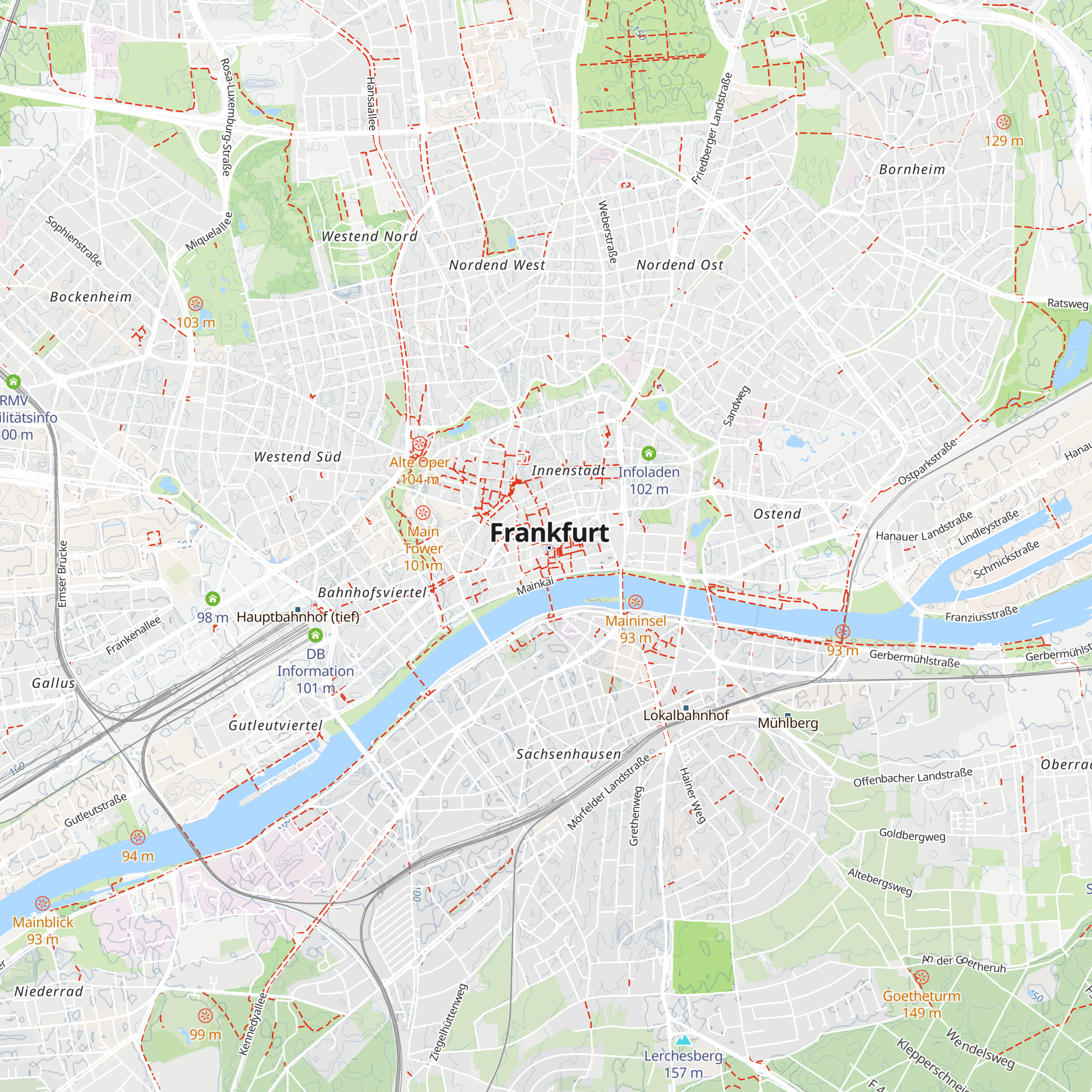 Tourist Information Römer map