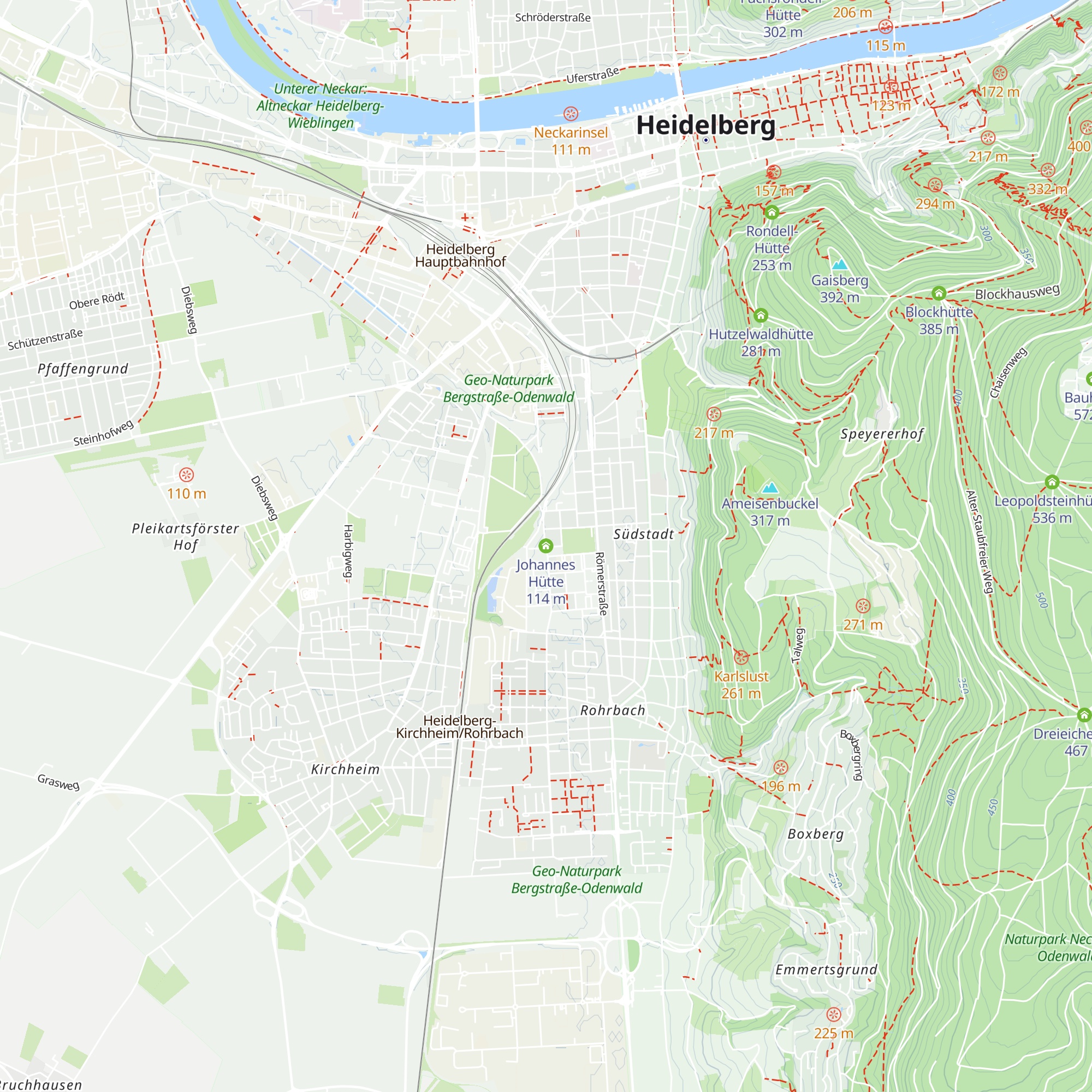 Johannes Hütte map