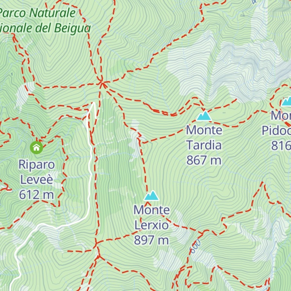 Map of Monte Tardia di Ponente