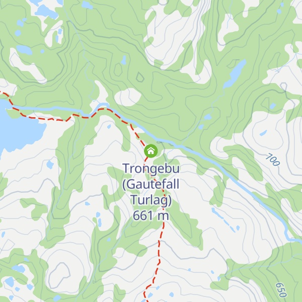 Map of Trongebu (Gautefall Turlag)