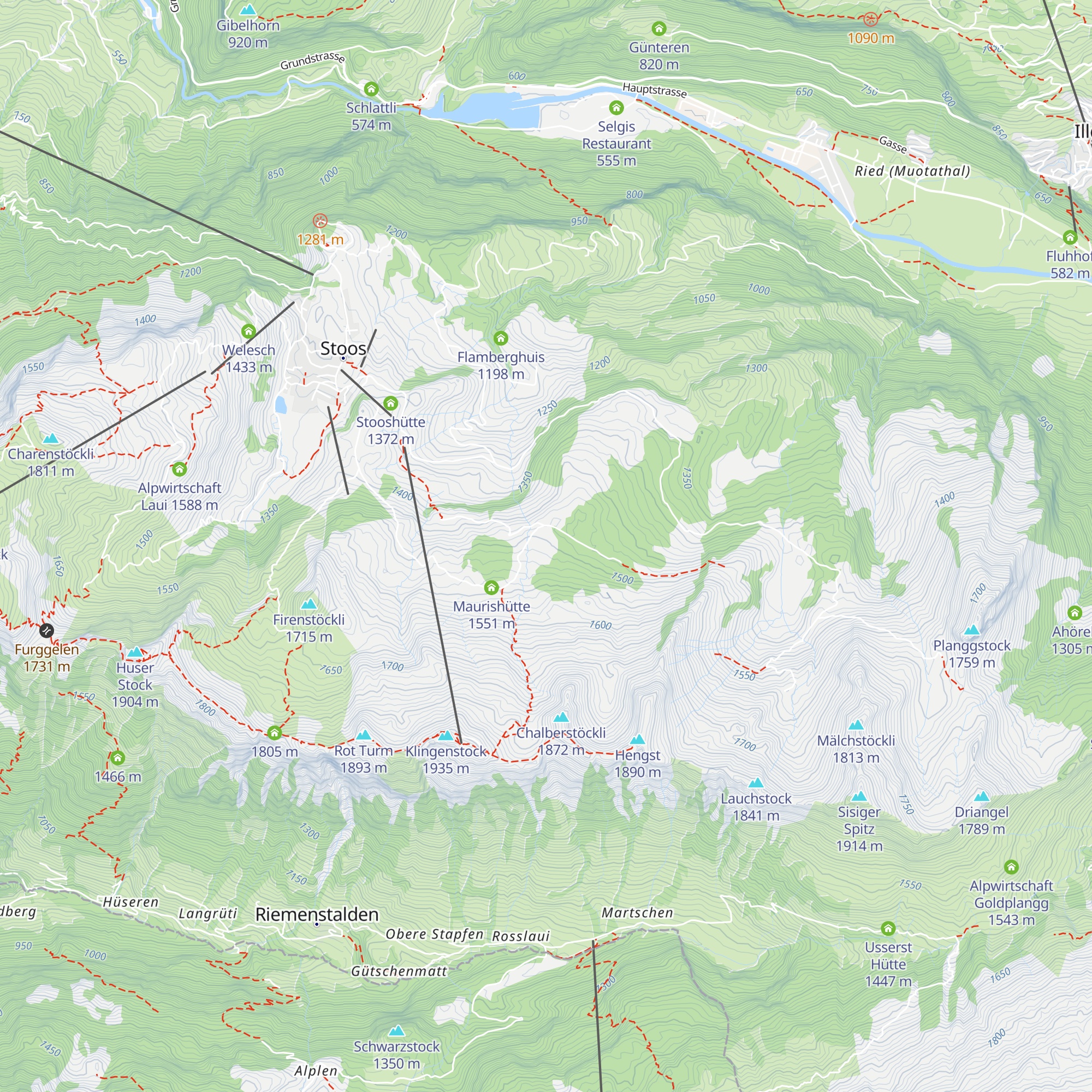 Engelstockhütte map