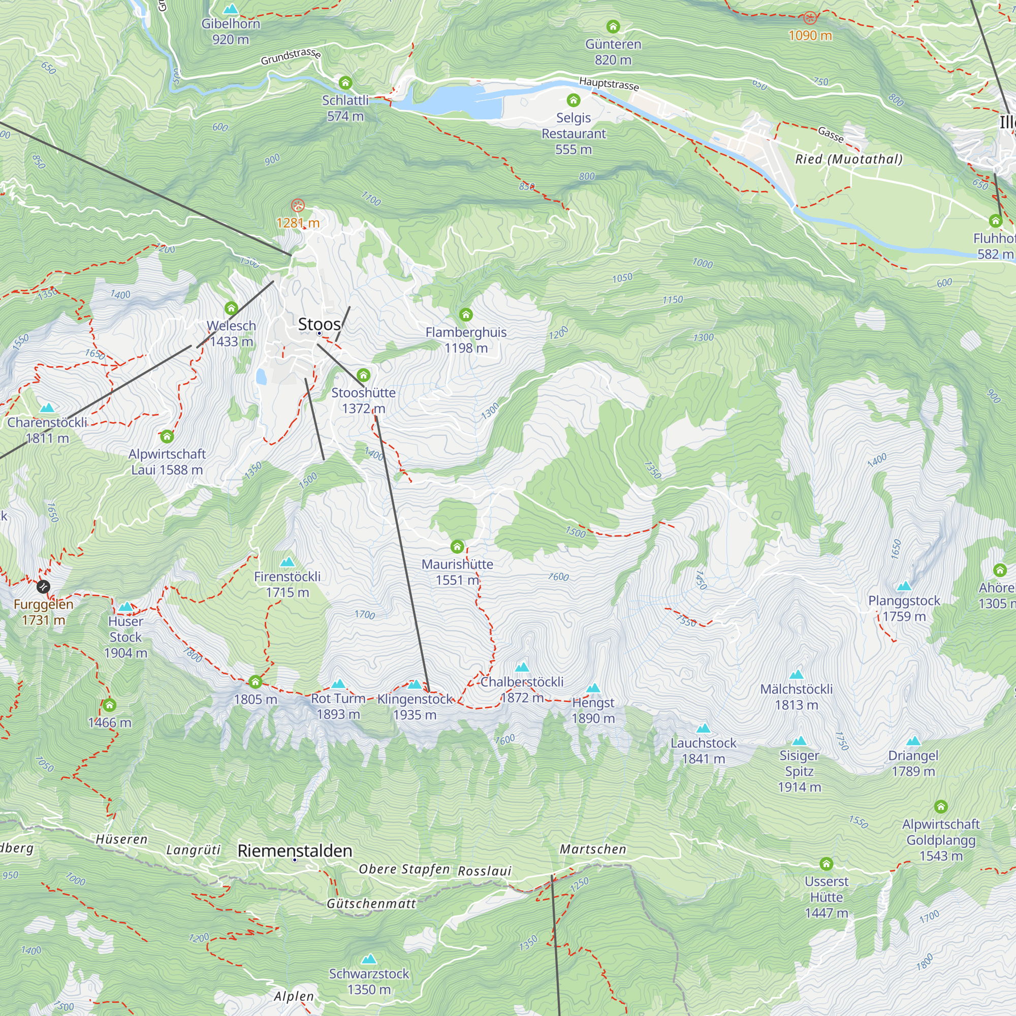 Engelstockhütte map