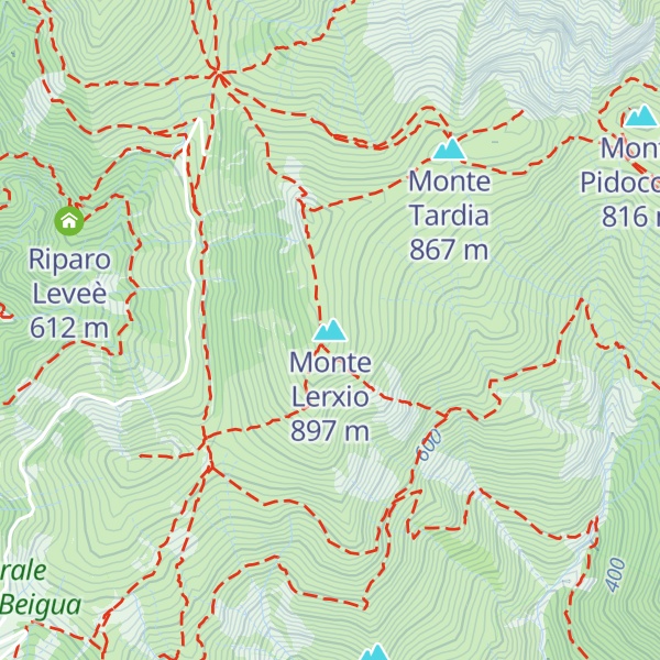 Map of Monte Lerxio