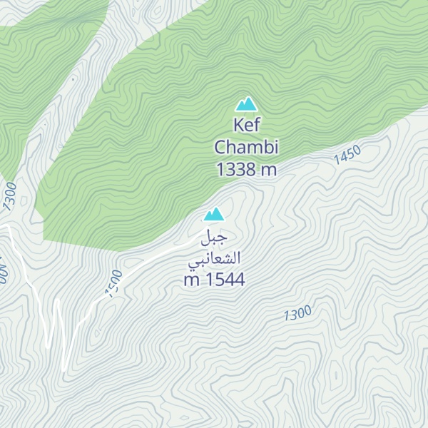Map of جبل الشعانبي