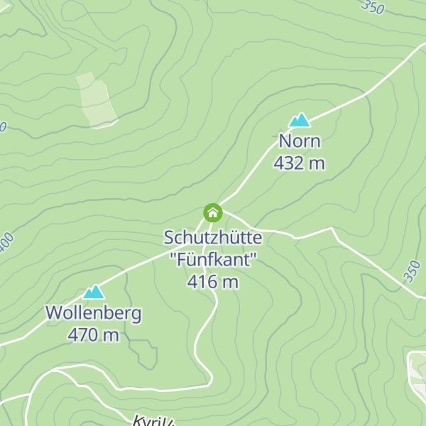 Map of Schutzhütte "Fünfkant"