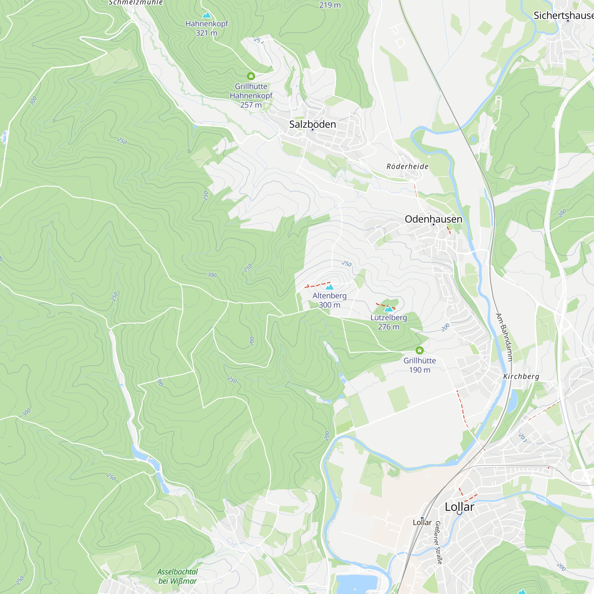 Grillhütte am Altenberg in Odenhausen map