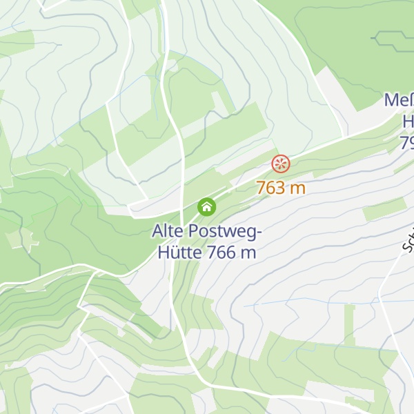 Map of Alte Postweg-Hütte
