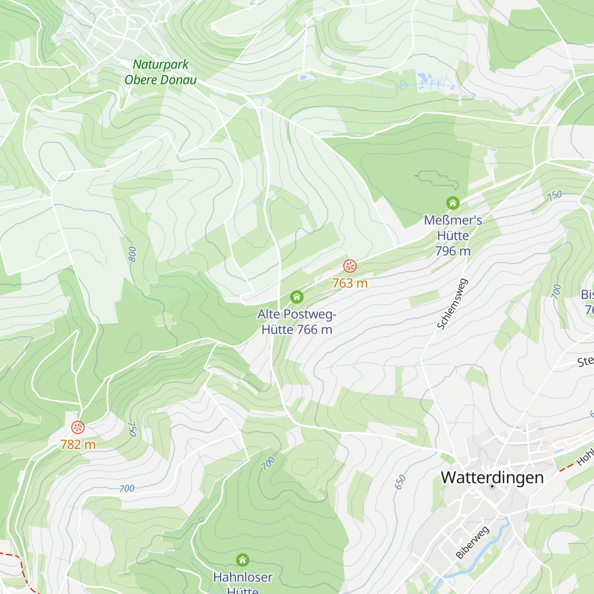 Alte Postweg-Hütte map