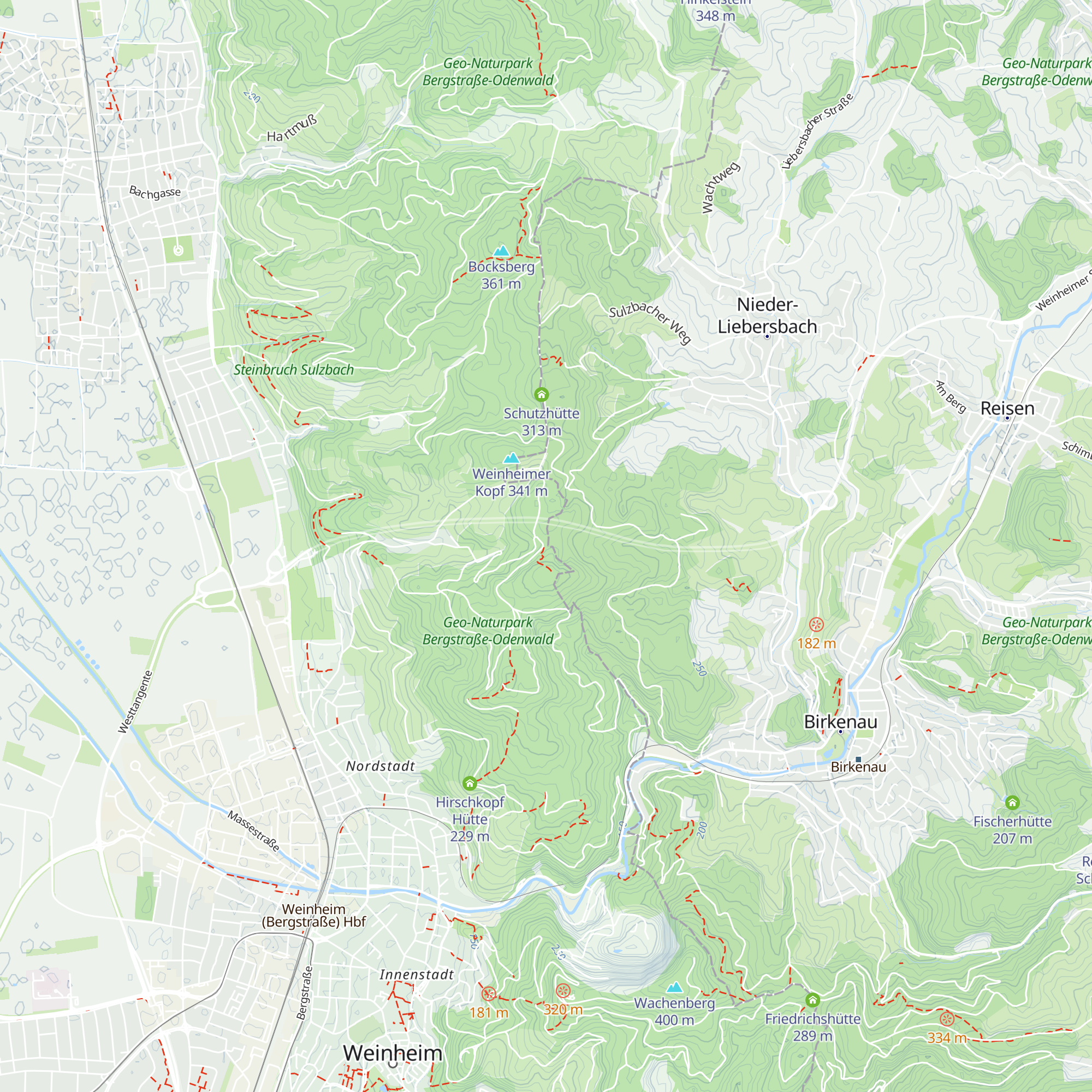 Alte Hütte map