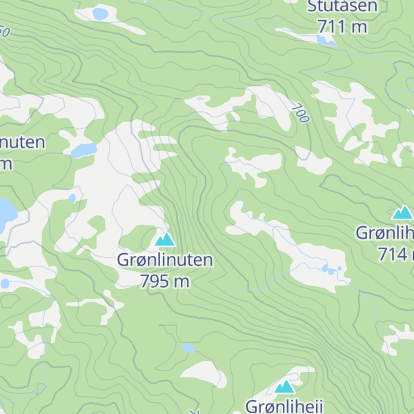 Map of Grønli