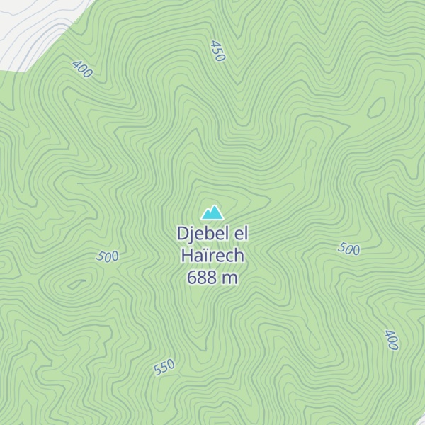Map of Djebel el Haïrech