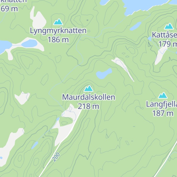 Map of Maurdalskollen