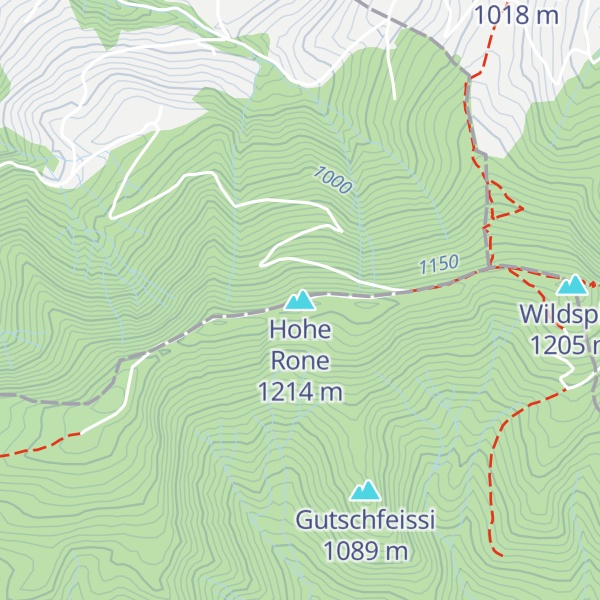 Map of Hohe Rone