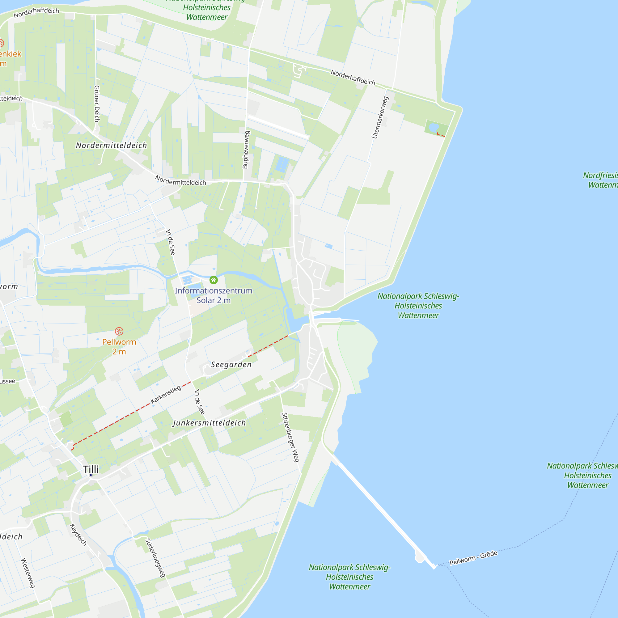 Schutzstation Wattenmeer map